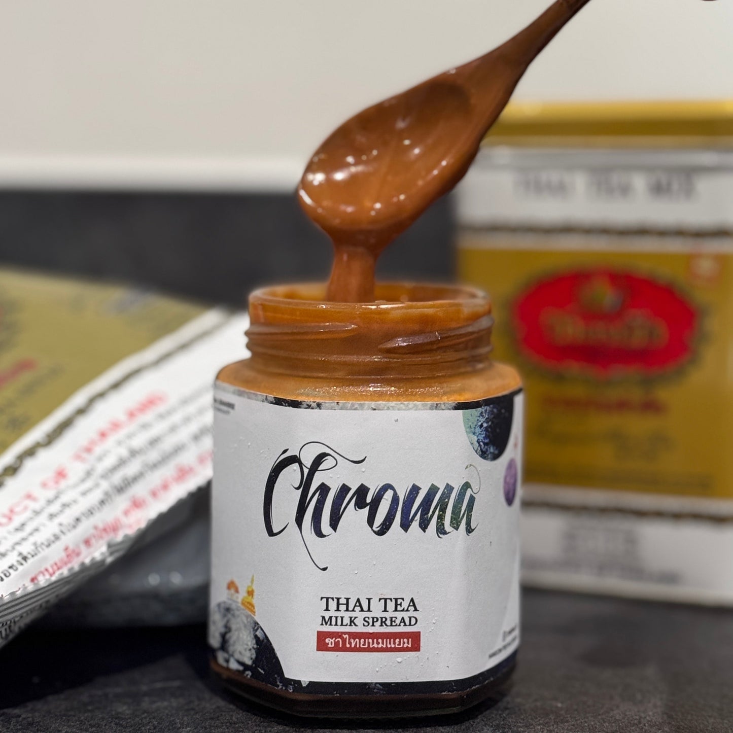 Jar of Chroma Thai Tea Milk Spread