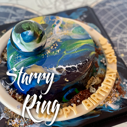 Chocolate Starry Ring with customised message 