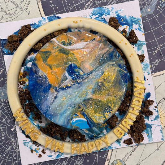 Starry Mirror Cake with customised flavour and colour.
