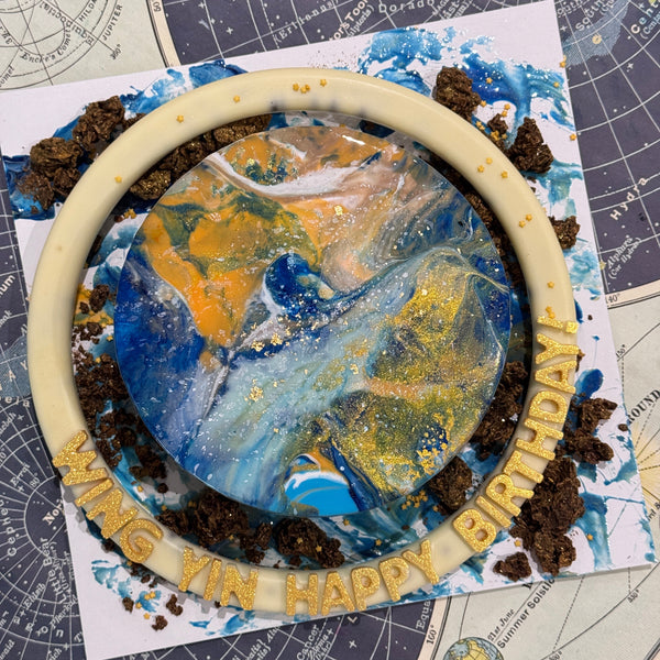 Starry Mirror Cake with customised flavour and colour.